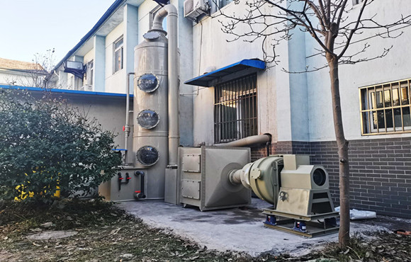 中国科学研究院实验室废气处理设备进场安装