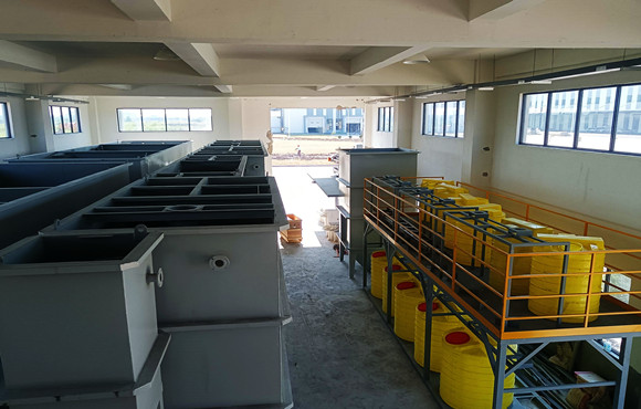 福田雷萨生产基地废水处理设备进入安装阶段
