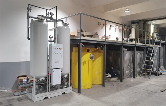 远东氧化生产废水处理设备进入安装阶段